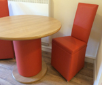Pedestal Table and Chair